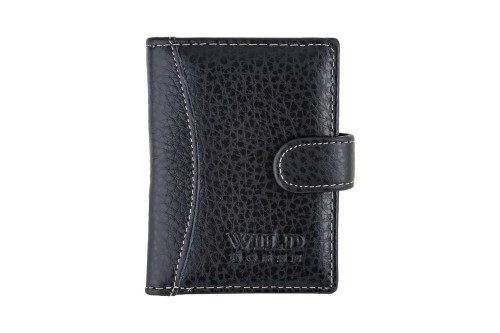 Etui na karty Skórzane Wild Horse Czarne