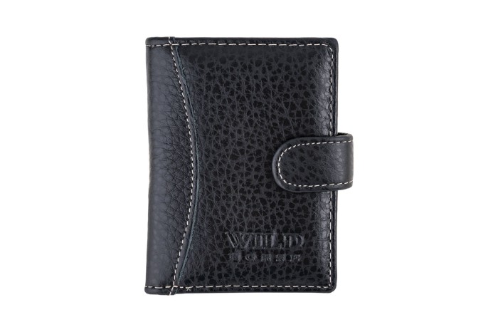 Etui na karty Skórzane Wild Horse Czarne
