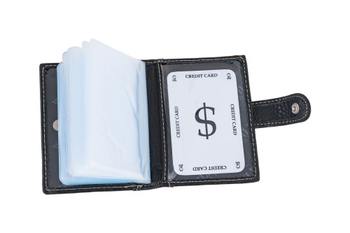 Etui na karty Skórzane Wild Horse Czarne