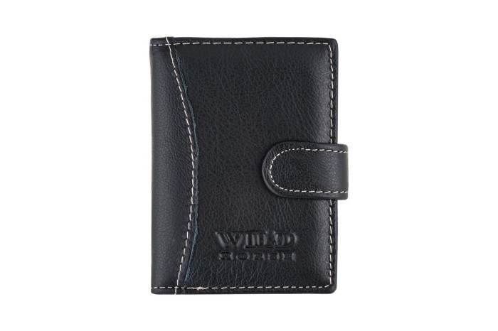 Etui na karty Skórzane Wild Horse Czarne