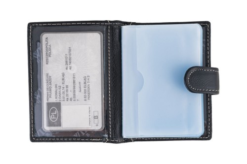 Etui na karty Skórzane Wild Horse Czarne