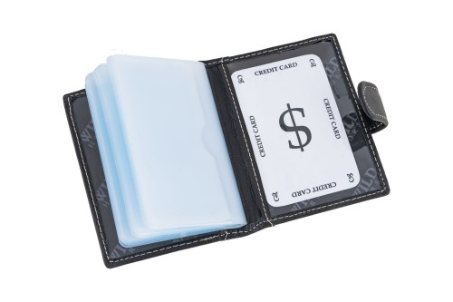 Etui na karty Skórzane Wild Horse Czarne