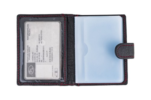 Etui na karty Skórzane Wild Horse Czarne