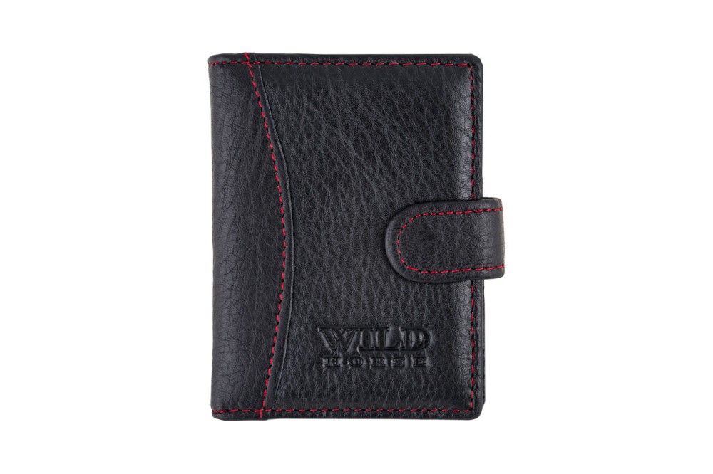 Etui na karty Skórzane Wild Horse Czarne