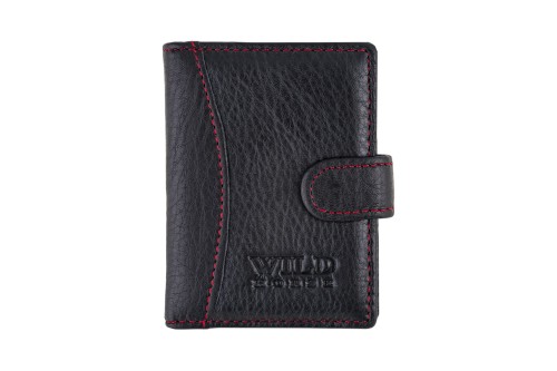 Etui na karty Skórzane Wild Horse Czarne