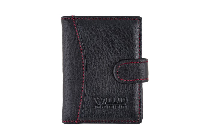 Etui na karty Skórzane Wild Horse Czarne