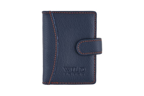 Etui na karty Skórzane Wild Horse Granatowe