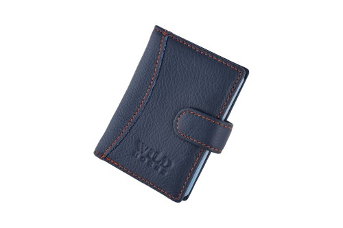 Etui na karty Skórzane Wild Horse Granatowe