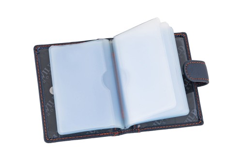 Etui na karty Skórzane Wild Horse Granatowe