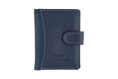 Etui na karty Skórzane Wild Horse Granatowe