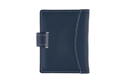 Etui na karty Skórzane Wild Horse Granatowe