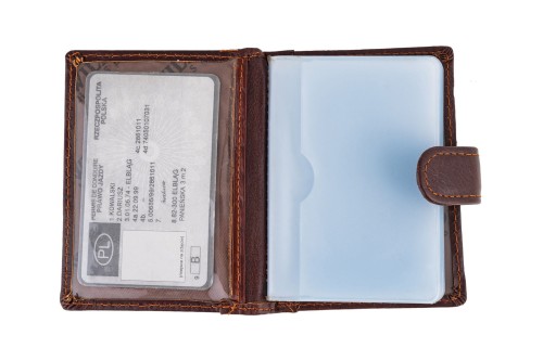 Etui na karty Skórzane Wild Horse Brązowe