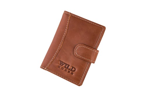 Etui na karty Skórzane Wild Horse Brązowe