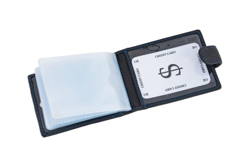 Etui na karty Skórzane Wild Horse Czarne