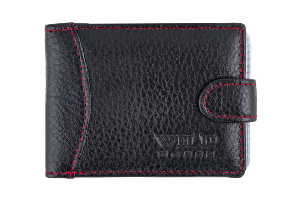 Etui na karty Skórzane Wild Horse Czarne