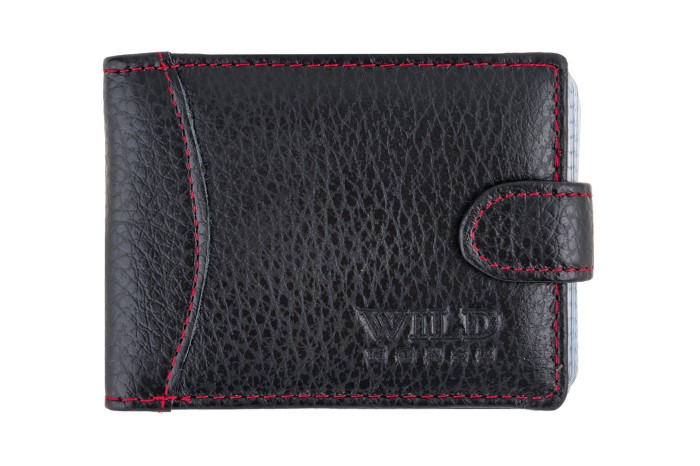 Etui na karty Skórzane Wild Horse Czarne