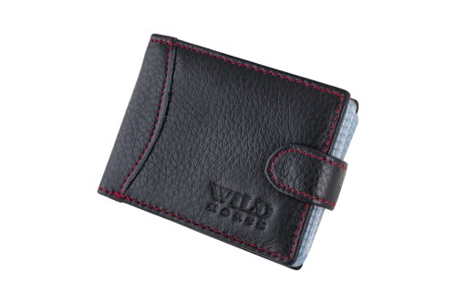 Etui na karty Skórzane Wild Horse Czarne