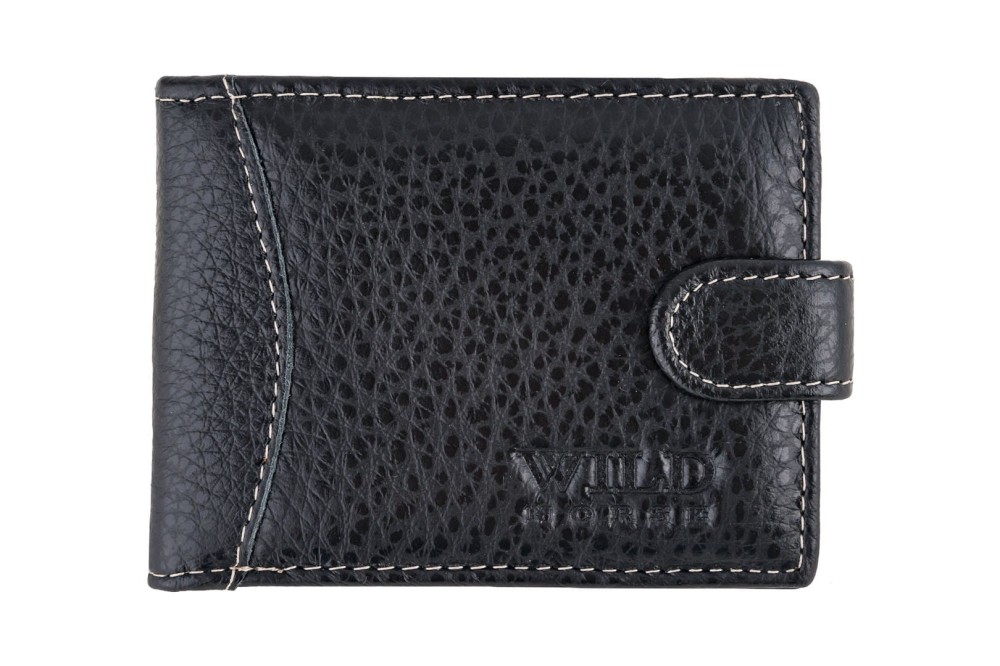 Etui na karty Skórzane Wild Horse Czarne
