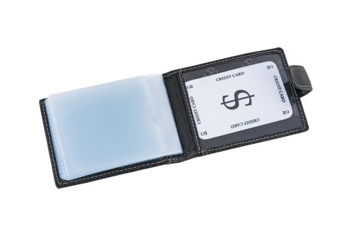 Etui na karty Skórzane Wild Horse Czarne