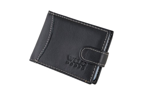 Etui na karty Skórzane Wild Horse Czarne