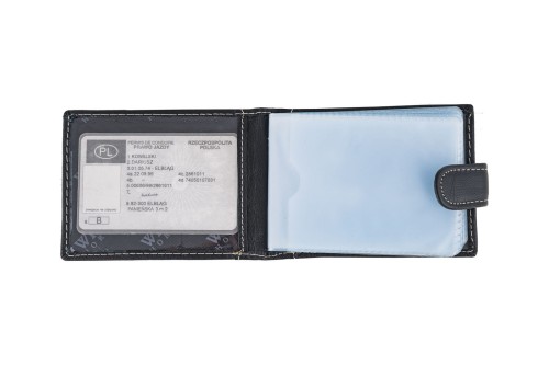 Etui na karty Skórzane Wild Horse Czarne