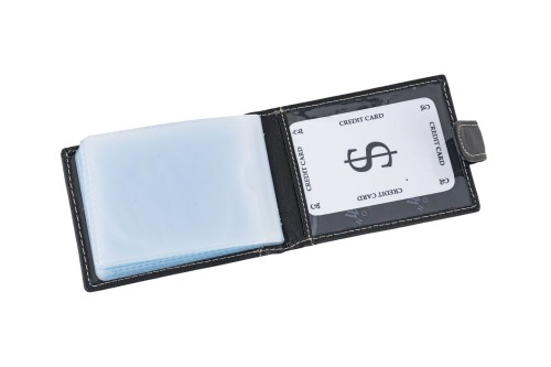 Etui na karty Skórzane Wild Horse Czarne