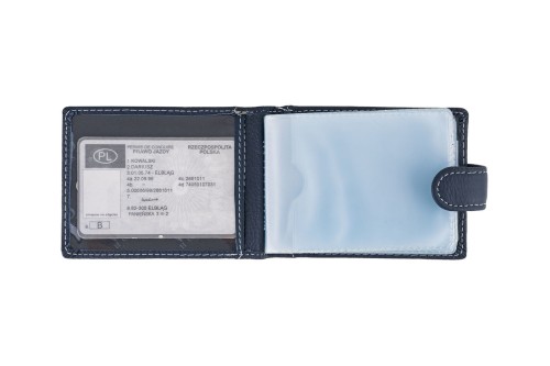 Etui na karty Skórzane Wild Horse Granatowe