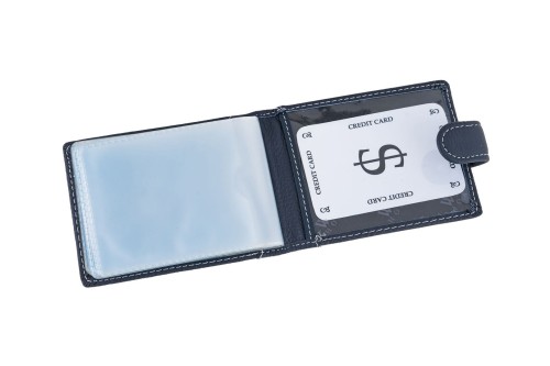 Etui na karty Skórzane Wild Horse Granatowe