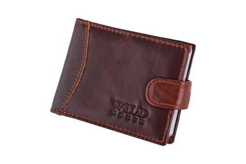 Etui na karty Skórzane Wild Horse Brązowe