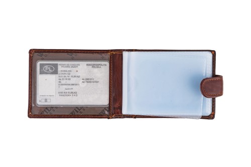 Etui na karty Skórzane Wild Horse Brązowe