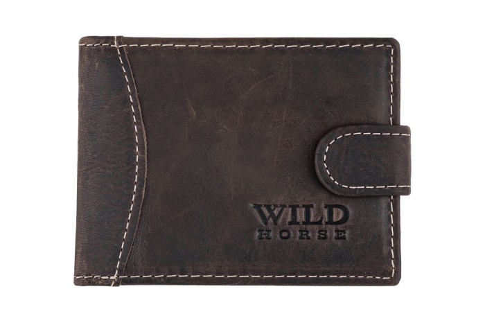 Etui na karty Skórzane Wild Horse Brązowe