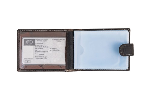 Etui na karty Skórzane Wild Horse Brązowe