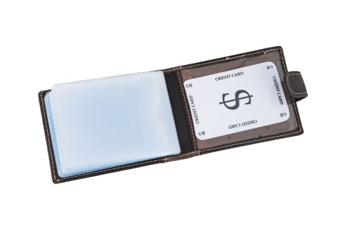 Etui na karty Skórzane Wild Horse Brązowe