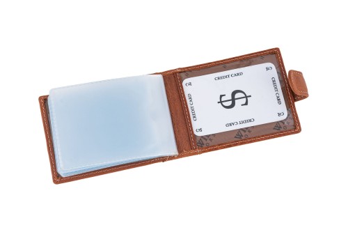 Etui na karty Skórzane Wild Horse Brązowe
