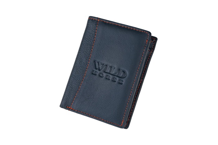 Portfel męski Skórzany Wild Horse Granatowy
