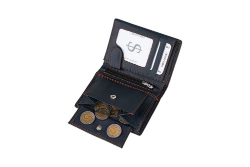 Portfel męski Skórzany Wild Horse Granatowy