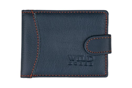 Etui na karty Skórzane Wild Horse Granatowe