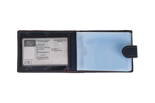 Etui na karty Skórzane Wild Horse Granatowe