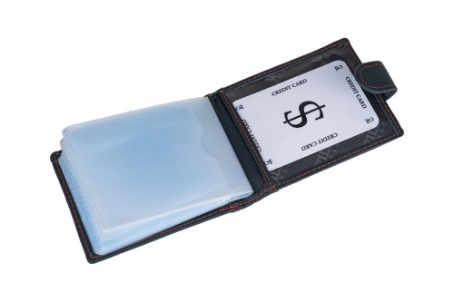 Etui na karty Skórzane Wild Horse Granatowe