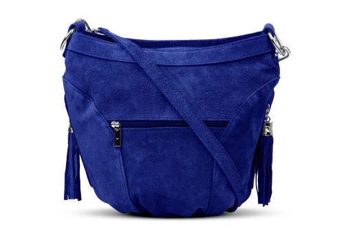 Torba Skórzana Vera Pelle Victoria Zamszowa Chabrowa