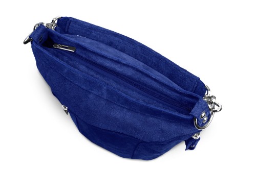 Torba Skórzana Vera Pelle Victoria Zamszowa Chabrowa