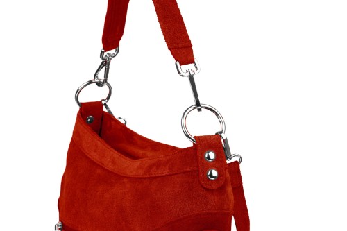Torba Skórzana Vera Pelle Victoria Zamszowa Czerwona (9).jpg