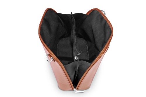 Torebka Skórzana listonoszka Vera Pelle Mini Ruda