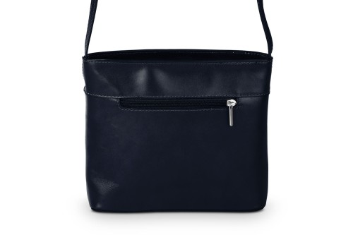 Torebka Damska Skórzana listonoszka Vera Pelle Granatowa