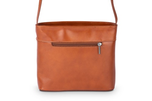 Torebka Damska Skórzana listonoszka Vera Pelle Ruda