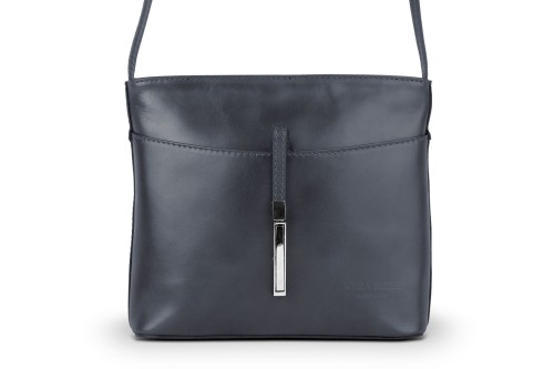 Torebka Damska Skórzana listonoszka Vera Pelle Antracyt