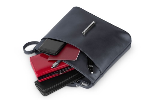 Torebka Damska Skórzana listonoszka Vera Pelle Antracyt