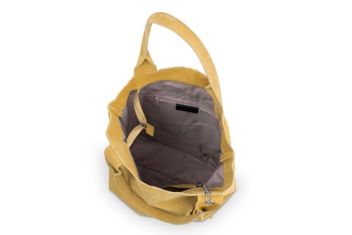 Torba Skórzana Vera Pelle Zamszowy Worek Szafran (2).jpg