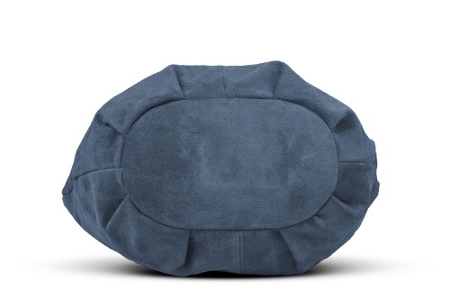 Torba Skórzana Vera Pelle Zamszowy Worek Jeansowa