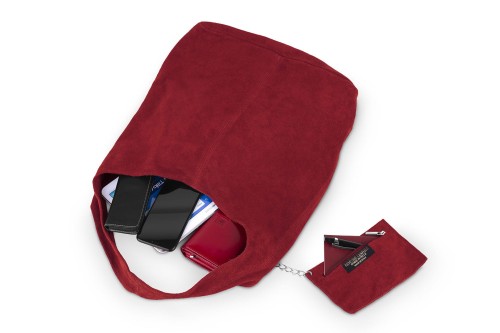 Torba Skórzana Zamszowy Worek Czerwona (7).jpg